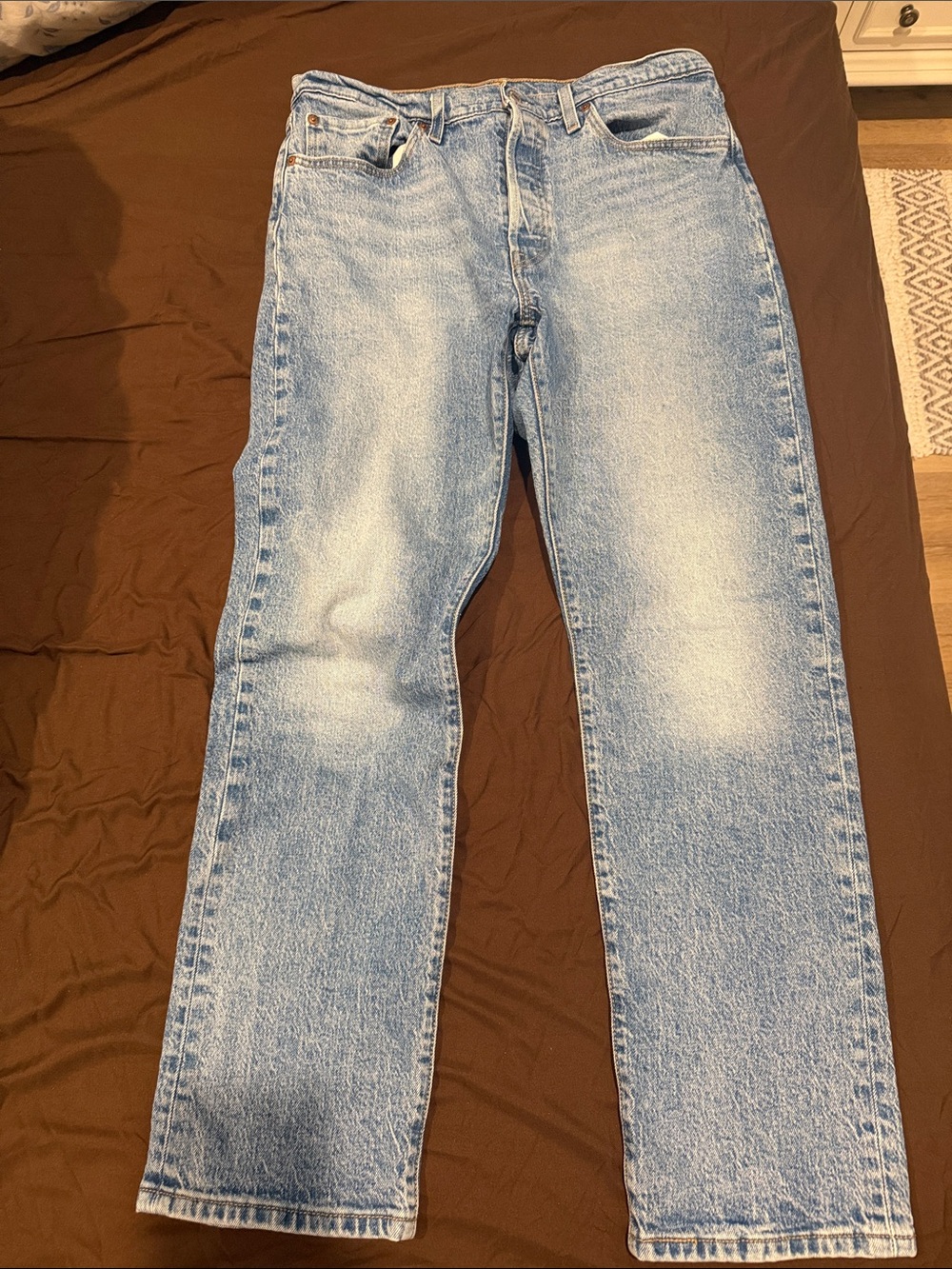Levi's Light Wash Men's Straight Jeans